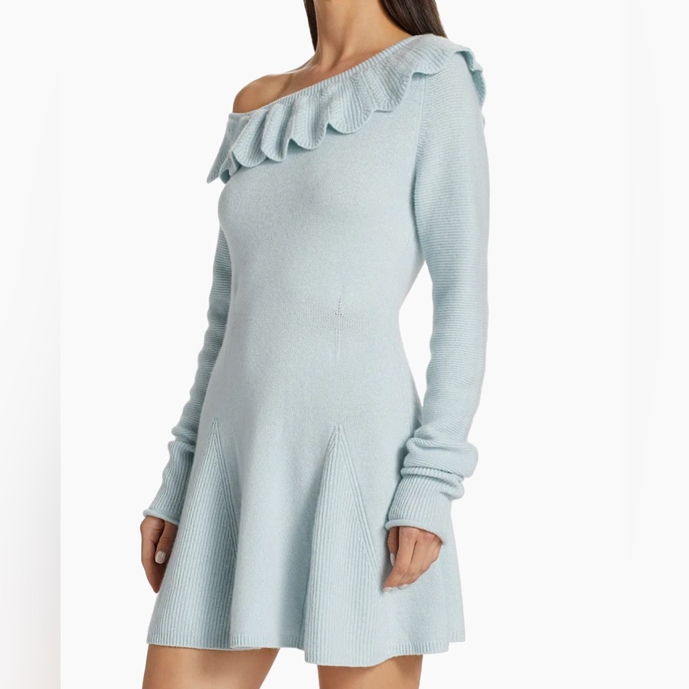 Loveshackfancy Bedine Scallop Sweater Dress